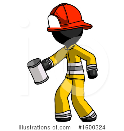 Royalty-Free (RF) Black Design Mascot Clipart Illustration by Leo Blanchette - Stock Sample #1600324