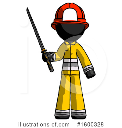 Royalty-Free (RF) Black Design Mascot Clipart Illustration by Leo Blanchette - Stock Sample #1600328