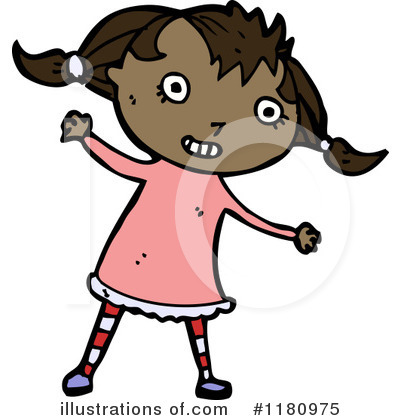 Little Girl Clipart #1180975 by lineartestpilot