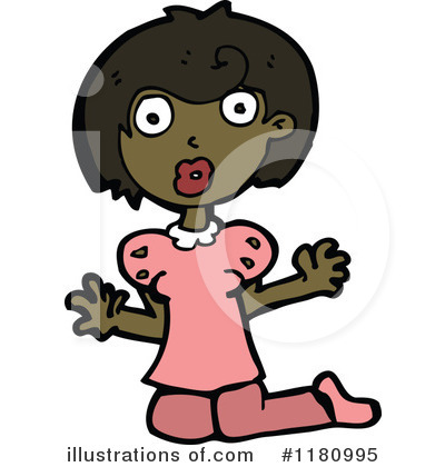 Royalty-Free (RF) Black Girl Clipart Illustration by lineartestpilot - Stock Sample #1180995