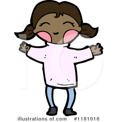 Royalty-Free (RF) Black Girl Clipart Illustration by lineartestpilot - Stock Sample #1181016