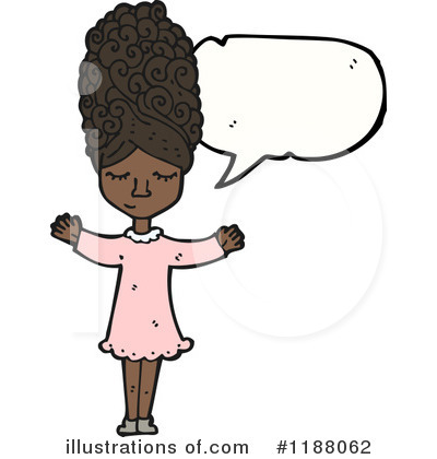 Royalty-Free (RF) Black Girl Clipart Illustration by lineartestpilot - Stock Sample #1188062