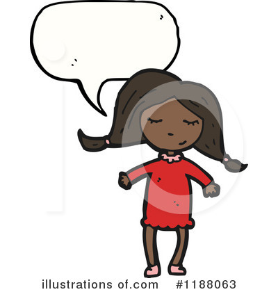 Royalty-Free (RF) Black Girl Clipart Illustration by lineartestpilot - Stock Sample #1188063