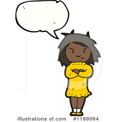Royalty-Free (RF) Black Girl Clipart Illustration by lineartestpilot - Stock Sample #1188064