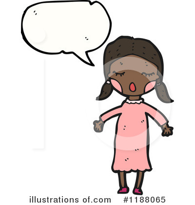 Royalty-Free (RF) Black Girl Clipart Illustration by lineartestpilot - Stock Sample #1188065