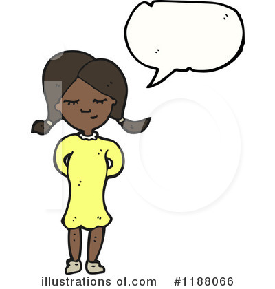 Royalty-Free (RF) Black Girl Clipart Illustration by lineartestpilot - Stock Sample #1188066