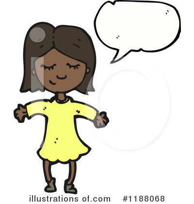 Royalty-Free (RF) Black Girl Clipart Illustration by lineartestpilot - Stock Sample #1188068