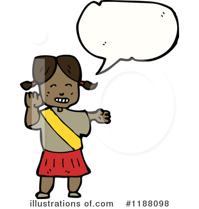 Royalty-Free (RF) Black Girl Clipart Illustration by lineartestpilot - Stock Sample #1188098
