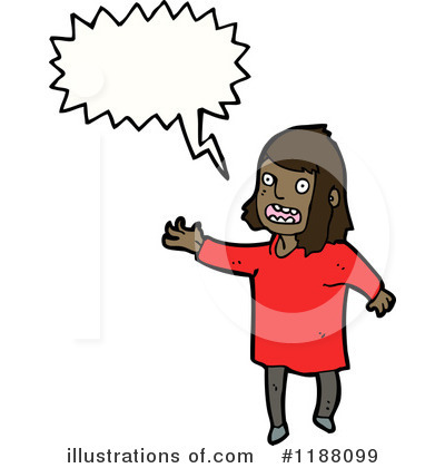 Royalty-Free (RF) Black Girl Clipart Illustration by lineartestpilot - Stock Sample #1188099