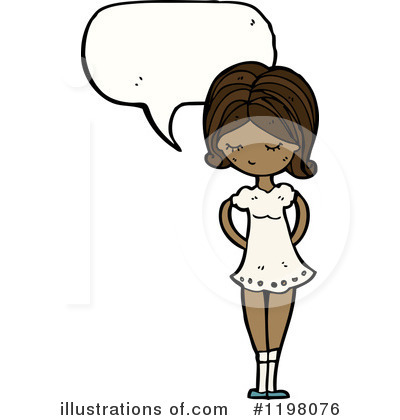 Royalty-Free (RF) Black Girl Clipart Illustration by lineartestpilot - Stock Sample #1198076