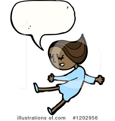 Royalty-Free (RF) Black Girl Clipart Illustration by lineartestpilot - Stock Sample #1202956