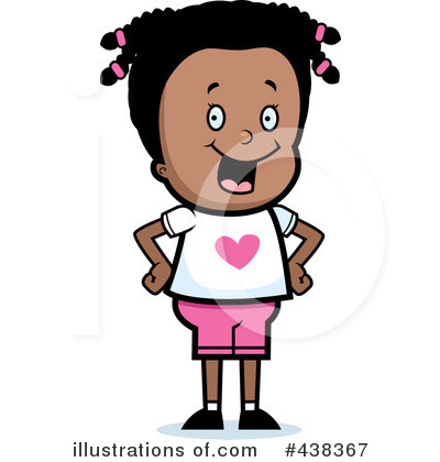 Black Girl on Black Girl Clipart  438367 By Cory Thoman   Royalty Free  Rf  Stock