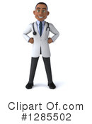 Black Male Doctor Clipart #1285502 by Julos