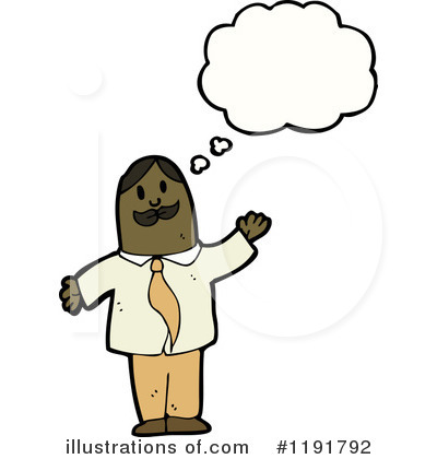 Royalty-Free (RF) Black Man Clipart Illustration by lineartestpilot - Stock Sample #1191792