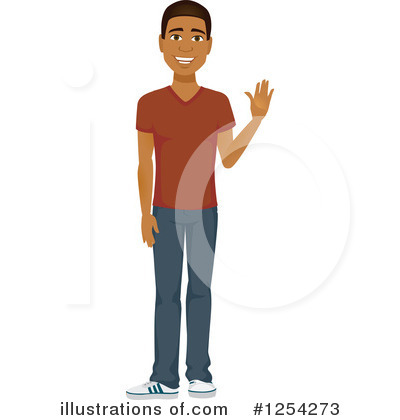 Black Man Clipart #1254273 by Amanda Kate