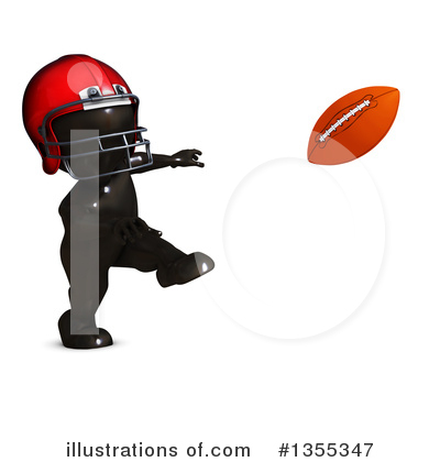 Football Player Clipart #1355347 by KJ Pargeter