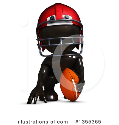 Football Player Clipart #1355365 by KJ Pargeter