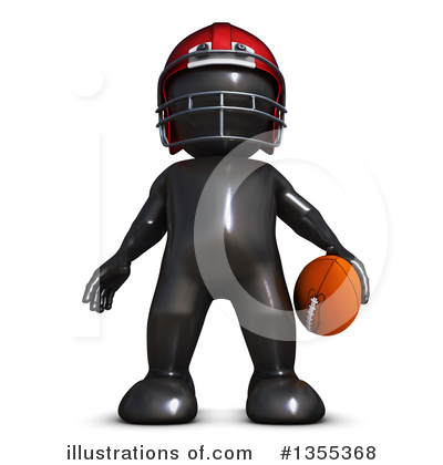 Football Player Clipart #1355368 by KJ Pargeter
