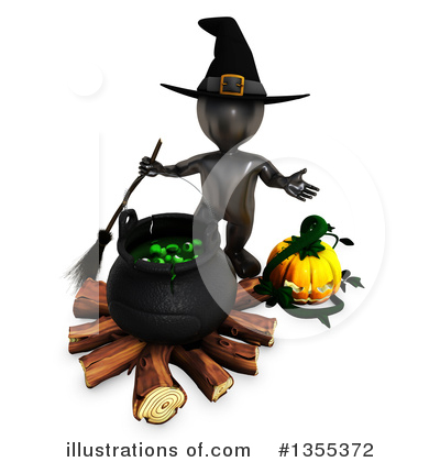 Witch Clipart #1355372 by KJ Pargeter