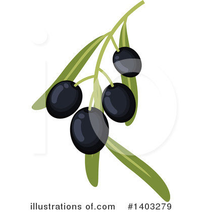 Royalty-Free (RF) Black Olive Clipart Illustration by Vector Tradition SM - Stock Sample #1403279