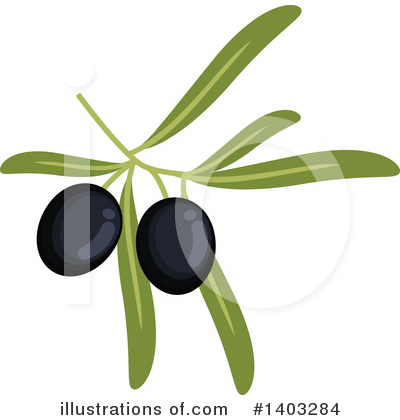 Royalty-Free (RF) Black Olive Clipart Illustration by Vector Tradition SM - Stock Sample #1403284