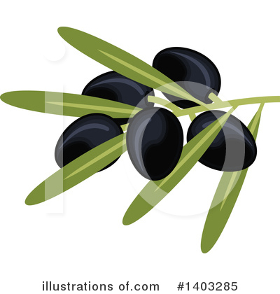 Royalty-Free (RF) Black Olive Clipart Illustration by Vector Tradition SM - Stock Sample #1403285