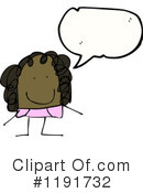 Black Stick Girl Clipart #1191732 by lineartestpilot