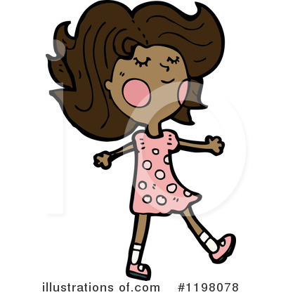 Royalty-Free (RF) Black Teen Girl Clipart Illustration by lineartestpilot - Stock Sample #1198078