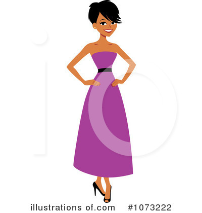 Royalty-Free (RF) Black Woman Clipart Illustration by Monica - Stock Sample #1073222