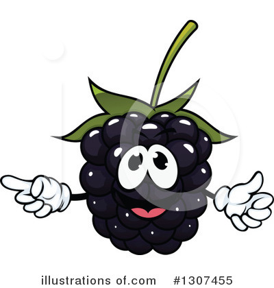 Royalty-Free (RF) Blackberry Clipart Illustration by Vector Tradition SM - Stock Sample #1307455