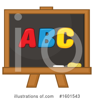 Royalty-Free (RF) Blackboard Clipart Illustration by Hit Toon - Stock Sample #1601543