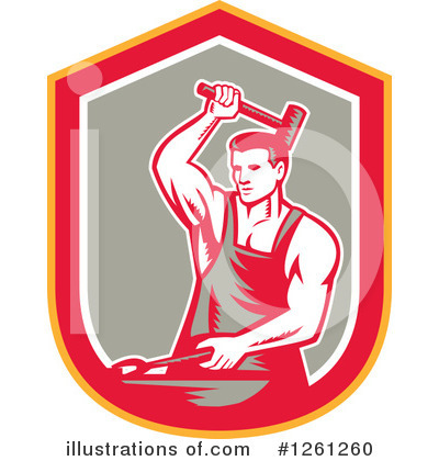 Royalty-Free (RF) Blacksmith Clipart Illustration by patrimonio - Stock Sample #1261260