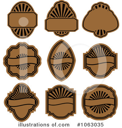 Royalty-Free (RF) Blank Label Clipart Illustration by Vector Tradition SM - Stock Sample #1063035