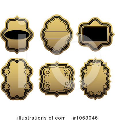 Royalty-Free (RF) Blank Label Clipart Illustration by Vector Tradition SM - Stock Sample #1063046