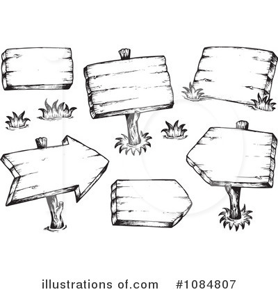 Royalty-Free (RF) Blank Signs Clipart Illustration by visekart - Stock Sample #1084807