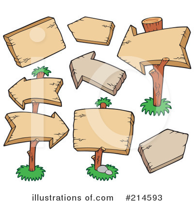 Royalty-Free (RF) Blank Signs Clipart Illustration by visekart - Stock Sample #214593