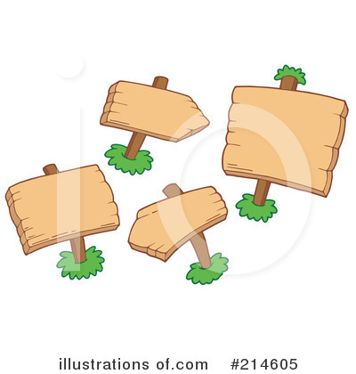 Royalty-Free (RF) Blank Signs Clipart Illustration by visekart - Stock Sample #214605