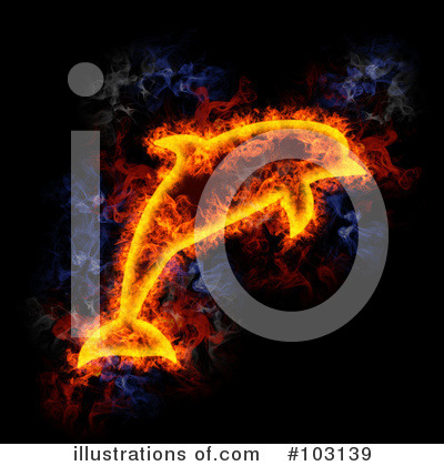 Royalty-Free (RF) Blazing Symbol Clipart Illustration by Michael Schmeling - Stock Sample #103139