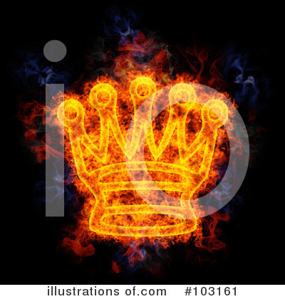 Royalty-Free (RF) Blazing Symbol Clipart Illustration by Michael Schmeling - Stock Sample #103161