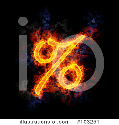 Royalty-Free (RF) Blazing Symbol Clipart Illustration by Michael Schmeling - Stock Sample #103251