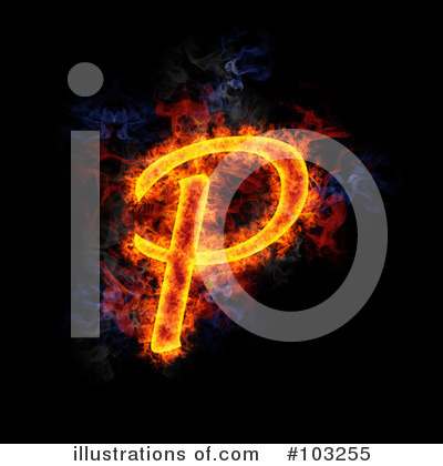Royalty-Free (RF) Blazing Symbol Clipart Illustration by Michael Schmeling - Stock Sample #103255