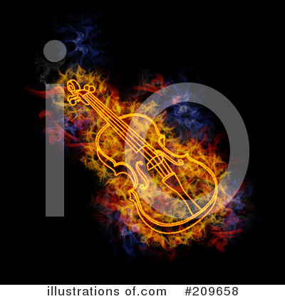 Royalty-Free (RF) Blazing Symbol Clipart Illustration by Michael Schmeling - Stock Sample #209658