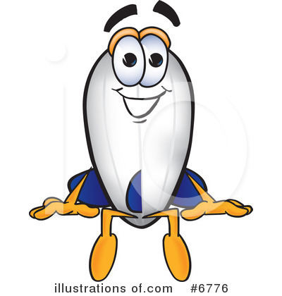 Blimp Character Clipart #6776 by Mascot Junction