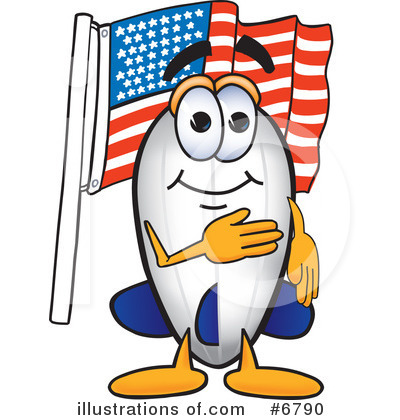 Blimp Character Clipart #6790 by Mascot Junction
