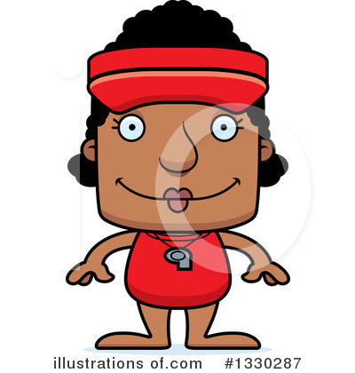 Royalty-Free (RF) Block Headed Black Woman Clipart Illustration by Cory Thoman - Stock Sample #1330287