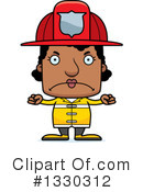 Block Headed Black Woman Clipart #1330312 by Cory Thoman