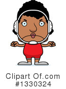 Block Headed Black Woman Clipart #1330324 by Cory Thoman