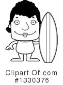 Block Headed Black Woman Clipart #1330376 by Cory Thoman