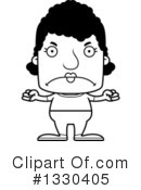 Block Headed Black Woman Clipart #1330405 by Cory Thoman