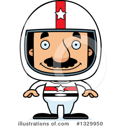 Royalty-Free (RF) Block Headed Hispanic Man Clipart Illustration by Cory Thoman - Stock Sample #1329950